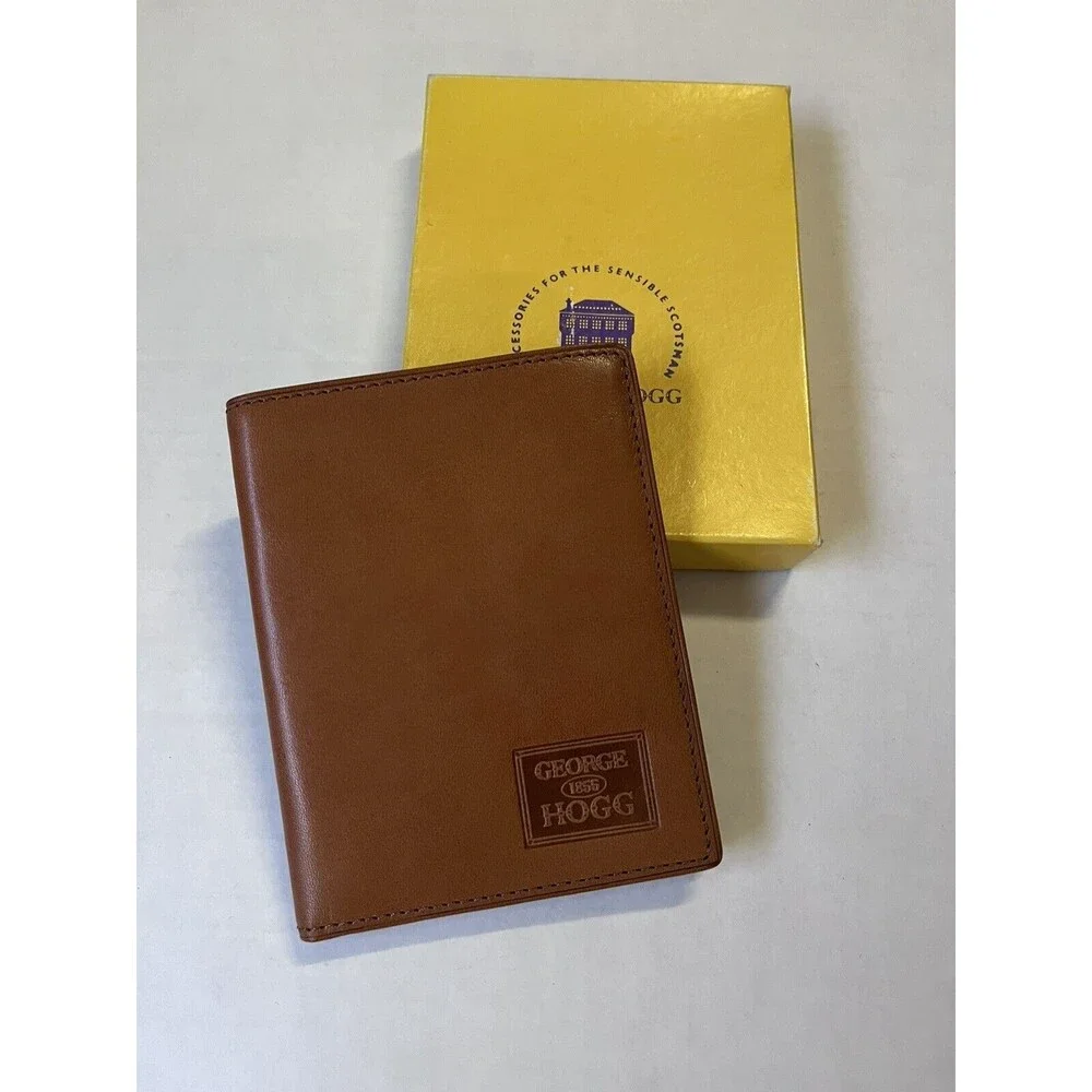 George Hogg Accessories for the Sensible Scotsman Sandvik Brown Leather Wallet